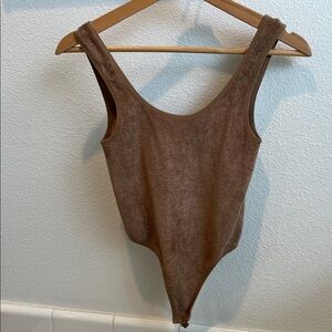 Elegant Brown Women's Bodysuit